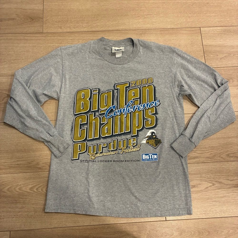 Vintage Y2K Purdue Boilermakers Lee Sport Long Sleeve Made in USA T-shirt Size M